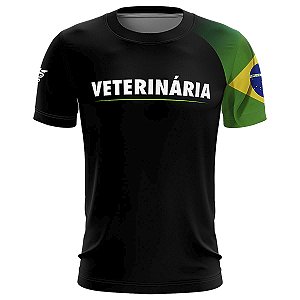 Camiseta de Profissão BRK Veterinária com UV50 +