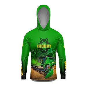 Camisa com Capuz Agro BRK Agronomia Colheitadeira com UV50 +