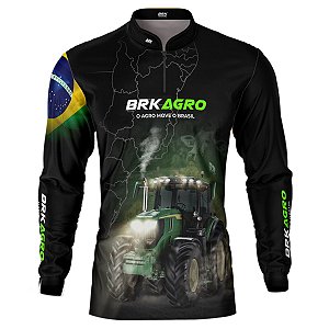 Camisa Agro BRK Agro Move o Brasil Trator com UV50 +