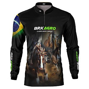 Camisa Agro BRK Agro Move o Brasil Cavalo com UV50 +