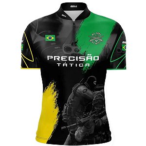 Camisa Tiro Esportivo Brk Manga Curta Precisão Tática com FPU 50+