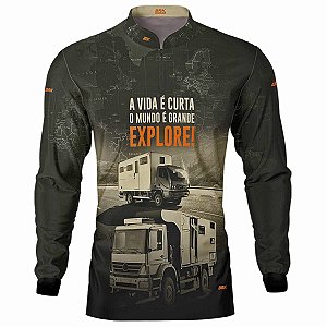 Camisa BRK Caminhão Motorhome com Proteção UV50+