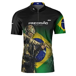 Camisa Masculina Brk Militar Precisão Tática com Proteção Solar UV50+