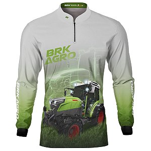 Camisa Agro BRK Trator Vario E107 Clara com UV50+