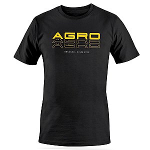 Camiseta Casual Agro BRK Agro Preta em Algodão Egípcio