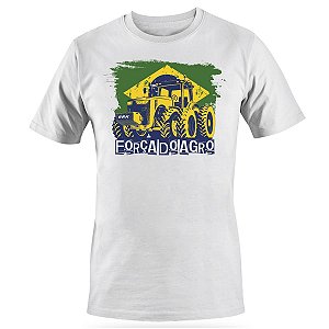 Camiseta Casual Agro BRK Força do Agro em Algodão Egípcio