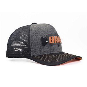 Boné Trucker de Pesca Brk Tucunaré - Cinza