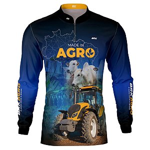 Camisa Agro Brk Made in Agro Pecuária com UV50+