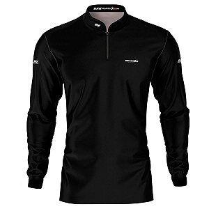 Camisa Motociclismo Preta Básica BRK Motors com Proteção UV50+