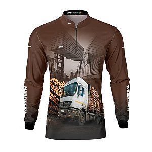 Camisa BRK Profissão Madeireira Marrom com UV50 +