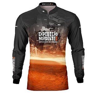 Camisa Motociclismo BRK Expedição 4x4 Nordeste 3 Com UV50+