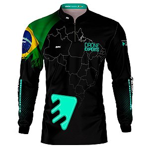 Camisa Agro Brk Drone Expert Especialista em Drone Agrícola UV50 +