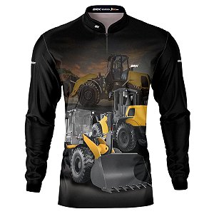 Camisa Agro BRK Pá Carregadeira NH com Proteção UV50+