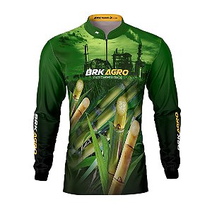 Camisa Agro Brk Plantação de Cana Industrial com Uv50+