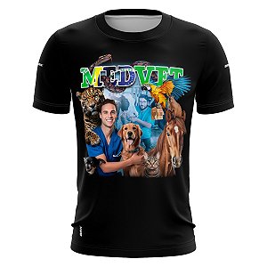 Camiseta Casual BRK Medicina Veterinária Masculino com Proteção UV50 +