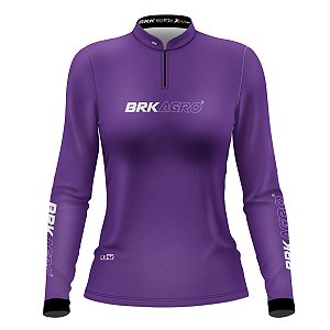 Camisa Agro Brk Roxa Clean com Proteção UV50+