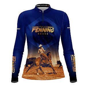 Camisa Agro BRK Team Penning Azul com UV50+