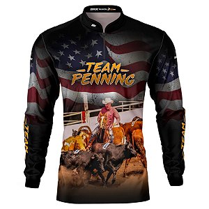 Camisa Agro BRK Team Penning EUA com UV50+