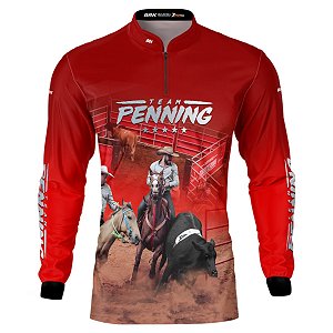 Camisa Agro BRK Team Penning Vermelha com UV50+