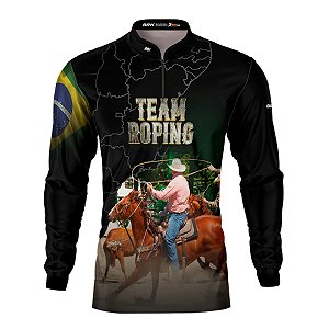 Camisa Agro Brk Team Roping Brasil com Proteção UV50+