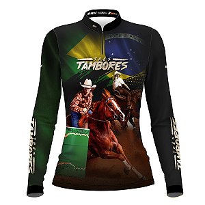 Camisa Agro Brk Prova dos Três Tambores Brasil com Proteção UV50+