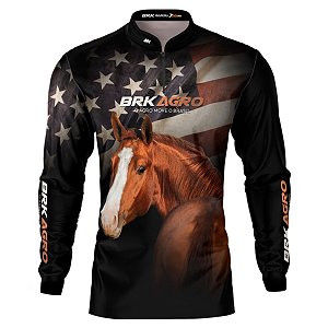 Camisa Agro BRK Team Roping Estados Unidos 2 com UV50+