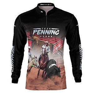 Camisa Agro BRK Team Penning Black com UV50+