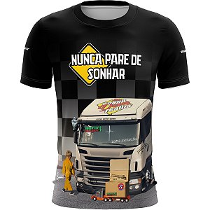 Camiseta Casual BRK Nunca Pare de Sonhar com UV50+