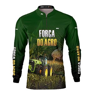 Camisa Agro Brk A Força do Agro Produtor de Milho com UV50+