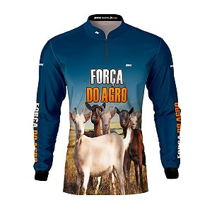 Camisa Agro Brk A Força do Agro Produtor de Caprinos com UV50+