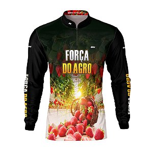 Camisa Agro BRK Força do Agro Morango com UV50+