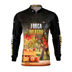 Camisa Agro Brk A Força do Agro Produtor de Maçã com UV50+