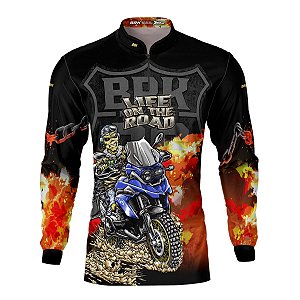 Camisa Brk Motociclismo Route 66 Life on The Road com Proteção UV50+