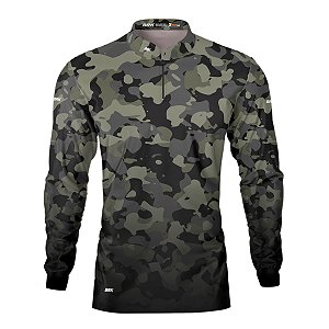 Camisa de Pesca Brk Camuflada com Proteção UV50+