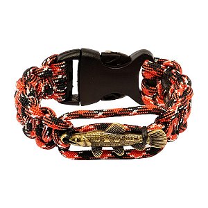 Pulseira Pescador BRK Paracord Traíra Ouro