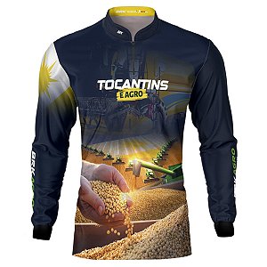 Camisa Brk Agro Tocantins é Agro com Proteção Solar UV50+