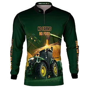 Camisa Agro BRK No Farms No Food com UV50+