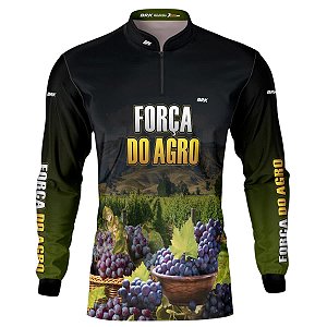 Camisa Agro BRK Força do Agro Produtor de Uva com UV50+