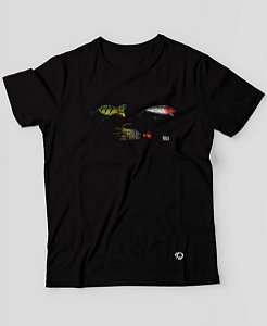 Camiseta Brk Fishing Iscas Antigas com Algodão Egípcio