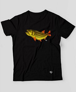 Camiseta Brk Fishing Peixe Dourado com Algodão Egípcio
