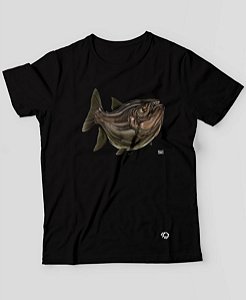 Camiseta Brk Fishing Peixe Pacu com Algodão Egípcio