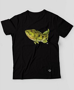 Camiseta Brk Fishing Peixe Tucunaré com Algodão Egípcio
