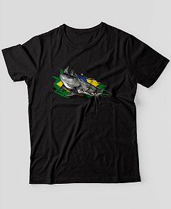 Camiseta Brk Fishing Pescaria Piraíba Brasil com Algodão Egípcio