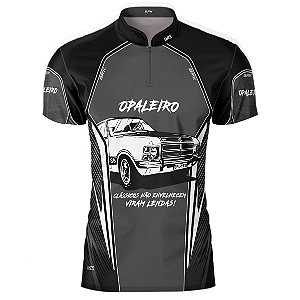 Camisa de Carros Antigos Brk Opala Preto com Proteção UV 50+