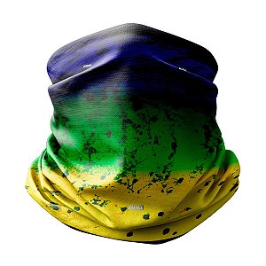 Bandana Balaclava Tubeneck Brk Mahi Mahi Verde Tri Color com UV50+