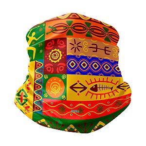 Bandana Balaclava Tubeneck Brk Cultura Africana com UV50+