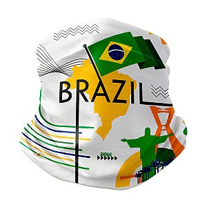 Bandana Balaclava Tubeneck Brk Cultura Brsileira com UV50+