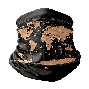 Bandana Balaclava Tubeneck Brk Mapa do Mundo Travel com UV50+