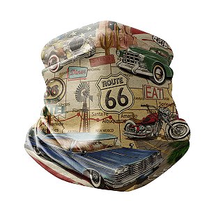 Bandana Tubeneck BrkMaps States Route Car Com Proteção UV50+