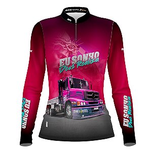 Camisa de Caminhão BRK Deus Realiza Feminina com UV50+